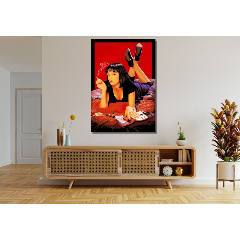 Mia Wallace Ready To Hang Canvas,Pulp Fiction Poster,Mia Wallace Poster,Pulp Fiction Movie,Pulp Fiction Mia Canvas Decor,Mia Wallace Print.jpg