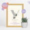 Vulture Initial Baby Nursery Print, Vulture Nursery Decor, Children's Bird Print, Bird Illustration, Personalised New Baby Print.jpg