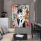 Audrey Hepburn Canvas, Wall Art Canvas, Hepburn Pink Lips, Modern Poster, Audrey Artwork, Movie Actress.jpg