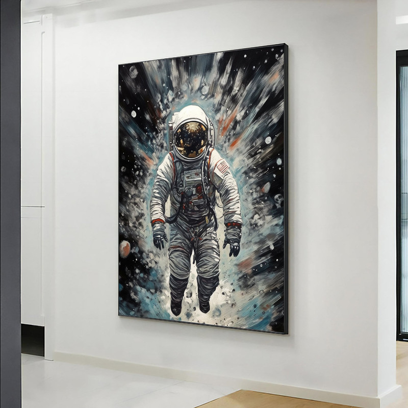 Banksy Astronaut, Banksy Poster, Spaceman Canvas Decor, Modern Graffiti Canvas Poster,.jpg