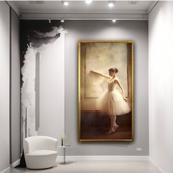ballerina girl canvas, ballerina girl in white dress wall art, ballerina girl wall decor, artistic work ballerina.jpg