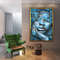 Blue abstract woman, earth woman painting, abstract woman art, earth woman wall art, woman home decor.jpg