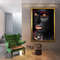 Bronze detailed African woman painting, ethnic woman canvas print, black woman canvas decor.jpg