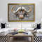 Bull canvas, ox head painting, cow canvas print, bull wall art, bull portrait poster, bull wall decor, animal home decor.jpg