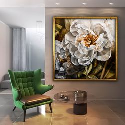 colorful rose canvas, floral canvas painting, floral print, floral home decor, rose canvas, rose poster, floral wall art