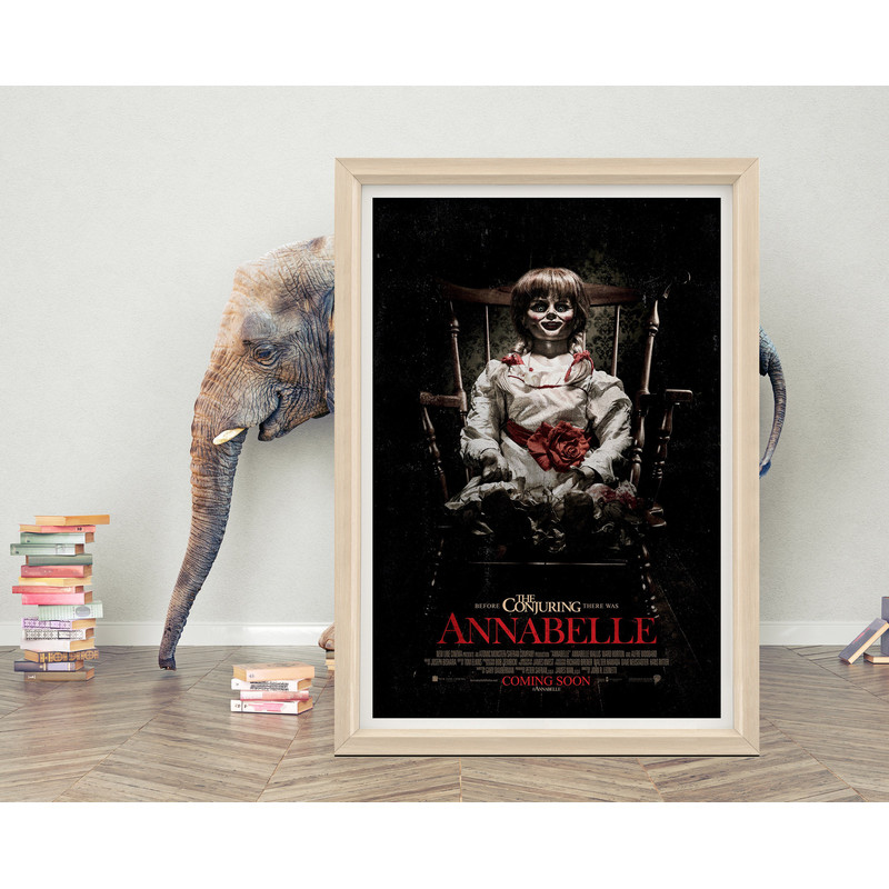 Annabelle (2014) Movie Poster 2023 Movie Poster High Quality Canvas Cloth Poster Horror Movie Poster for Gift A1A2A3A4A5.jpg