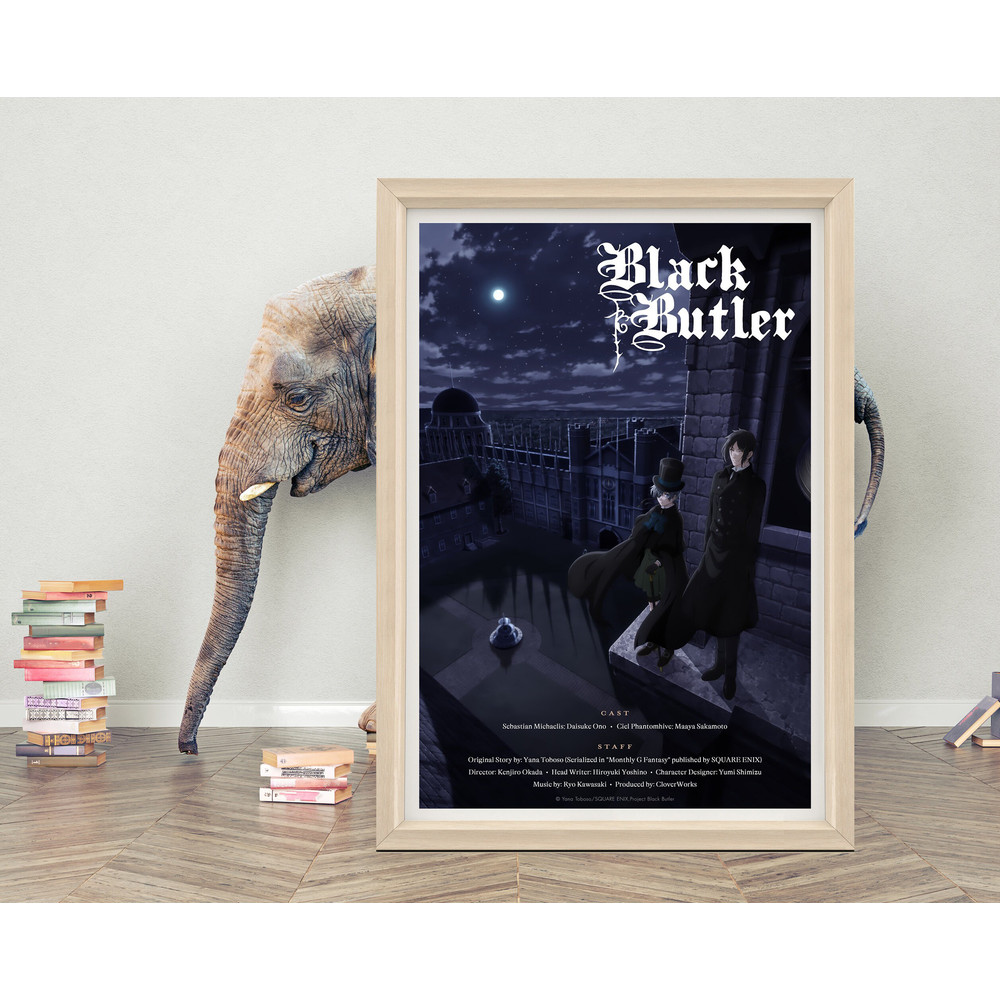 Black Butler (2008) Anime Poster Wall Art 2023 Movie Poster High Quality Canvas Cloth Poster Black Butler Poster TV Series for Gift.jpg