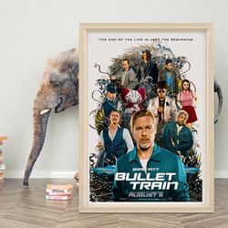bullet train movie poster  2023 movie poster  high quality canvas cloth poster  bullet train poster for gift  a1a2a3a4a5