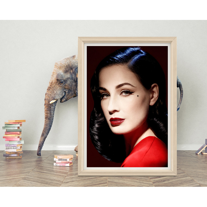 Dita Von Teese Wall Art Print Poster Interior Poster High quality Canvas Cloth Classic Poster Print.jpg