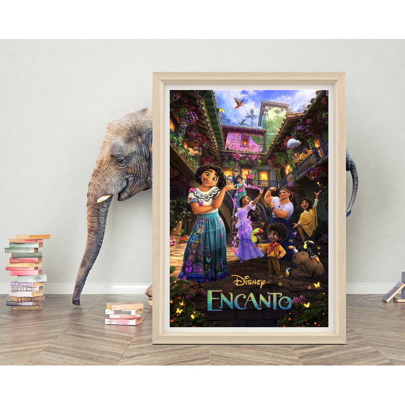 Encanto Poster Classic Anime Movie Poster High Quality Canvas Cloth Film Poster for Gift A1A2A3A4A5.jpg