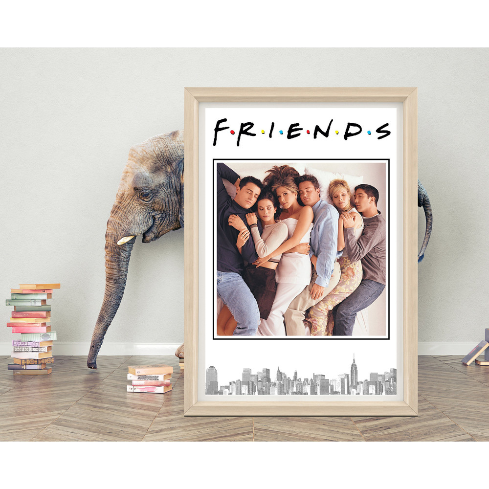 Friends TV Series Poster Wall Art 2023 Minimalist Movie Poster High quality Canvas Cloth Poster Classic TV Series Poster Print.jpg
