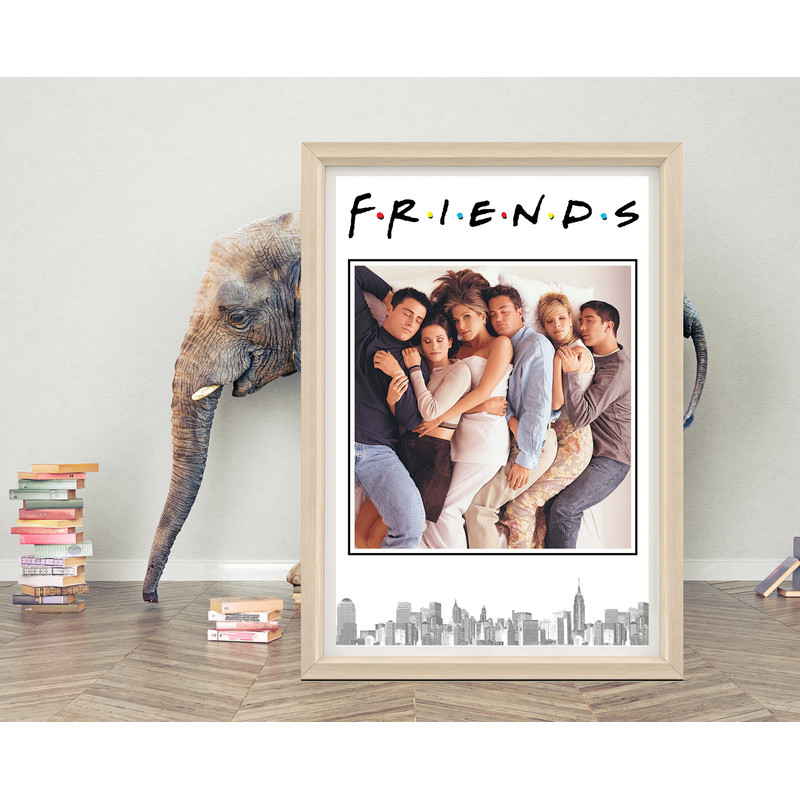 Friends TV Series Poster Wall Art 2023 Minimalist Movie Poster High quality Canvas Cloth Poster Classic TV Series Poster Print.jpg