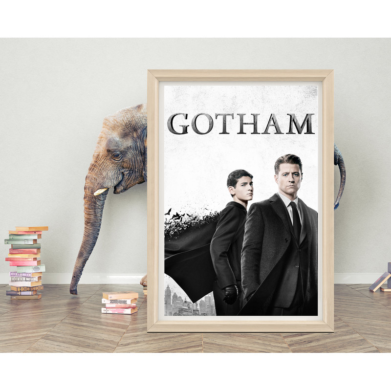 Gotham TV Series Poster Wall Art Minimalist Game Poster High Quality Canvas Cloth Poster Gotham Poster Print.jpg