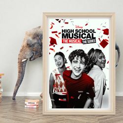 high school musical the musical the series poster wall art high quality canvas cloth poster high school musical classi