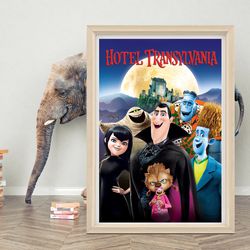 hotel transylvania poster wall art classic movie poster high quality canvas cloth poster hotel transylvania movie post