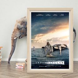 interstellar movie poster wall art 2023 minimalist movie poster high quality canvas poster interstellar classic film
