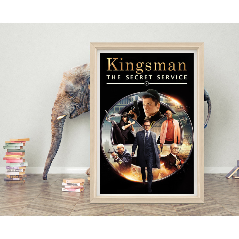 Kingsman The Secret Service Movie Poster Wall Art 2023 Movie Poster High Quality Canvas Cloth Poster Kingsman Poster for Gift.jpg