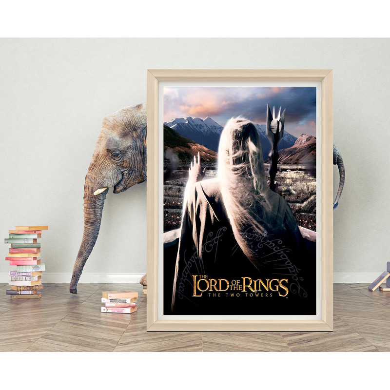 Lord of The Rings The Two Towers Movie Poster Wall Art  High Quality Canvas Cloth Poster  Lord of The Rings Classic Poster Print.jpg