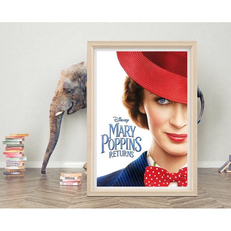 Mary Poppins Returns Poster Classic Movie Poster High Quality Canvas Cloth Film Poster for Gift A1A2A3A4A5.jpg
