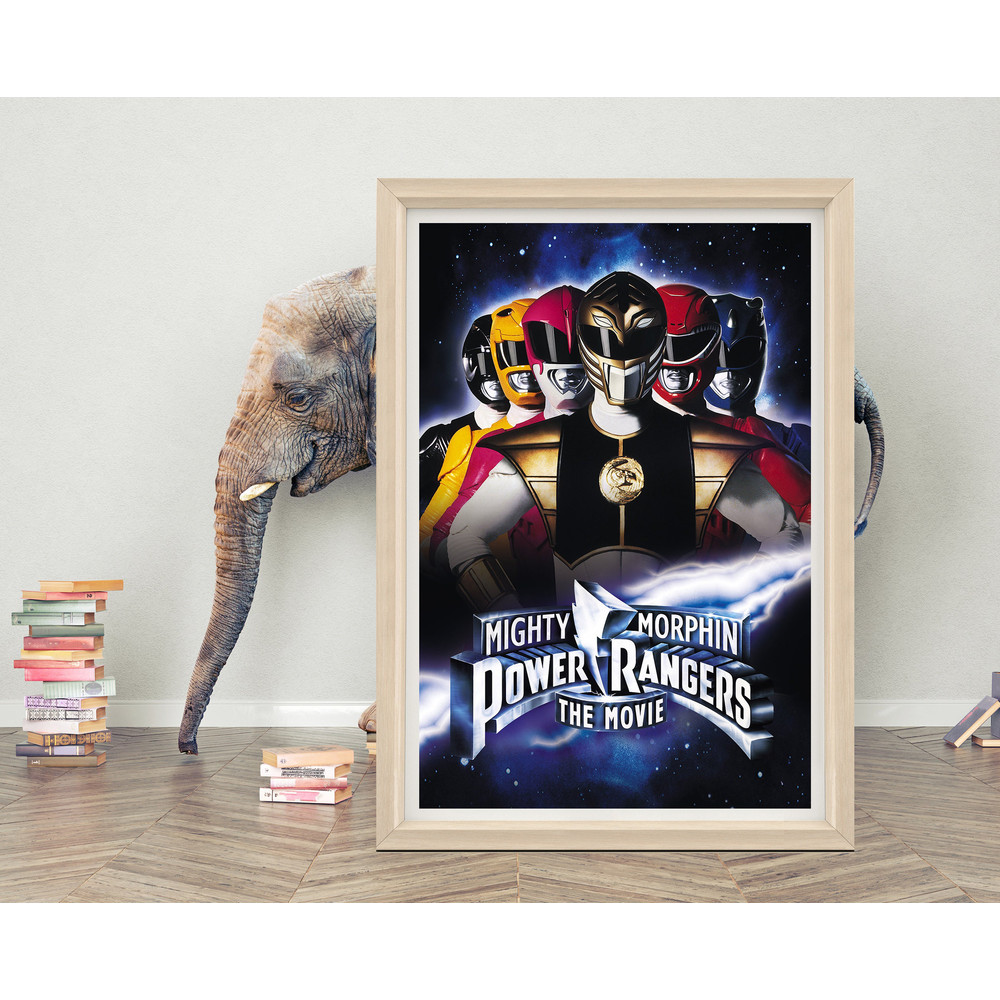 Mighty Morphin Power Rangers The Movie Poster  2023 Movie Poster  High Quality Canvas Cloth Poster  Classic Movie Poster for Gift.jpg