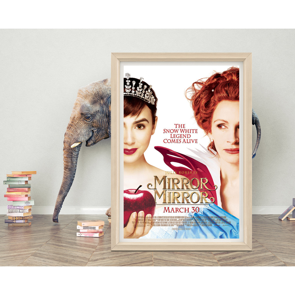 Mirror Mirror Movie Poster Wall Art Mirror Mirror Classic Movie Poster High Quality Canvas Cloth Poster.jpg