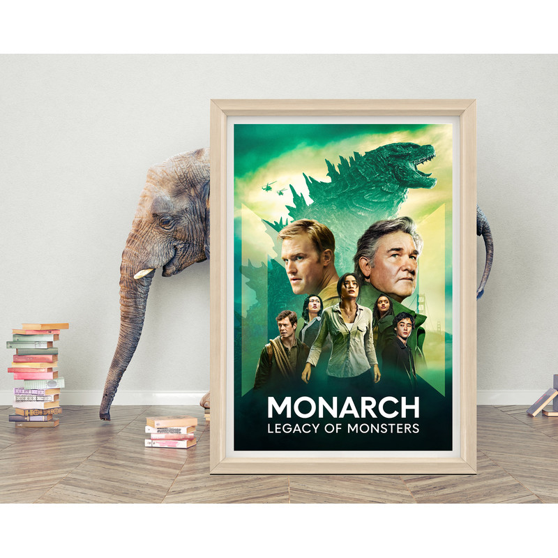 Monarch Legacy of Monsters Movie Poster Print 2023 Minimalist Movie Poster High Quality Canvas Film Poster for Gift A1A2A3A4A5.jpg