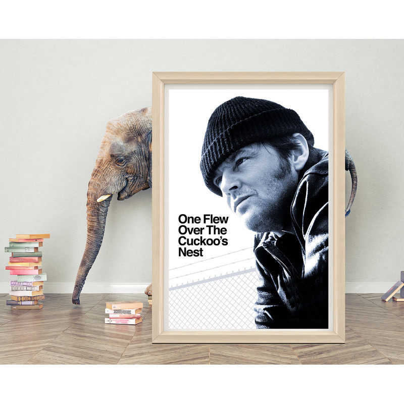 One Flew Over the Cuckoo's Nest Poster Wall Art 2023 Movie Poster High quality Canvas Cloth Classic Movie Poster Print.jpg