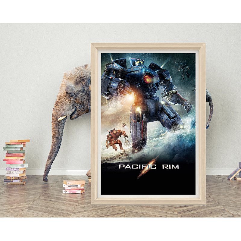 Pacific Rim Poster Wall Art Classic Movie Poster High Quality Canvas Cloth Poster Pacific Rim Movie Poster for Gift.jpg