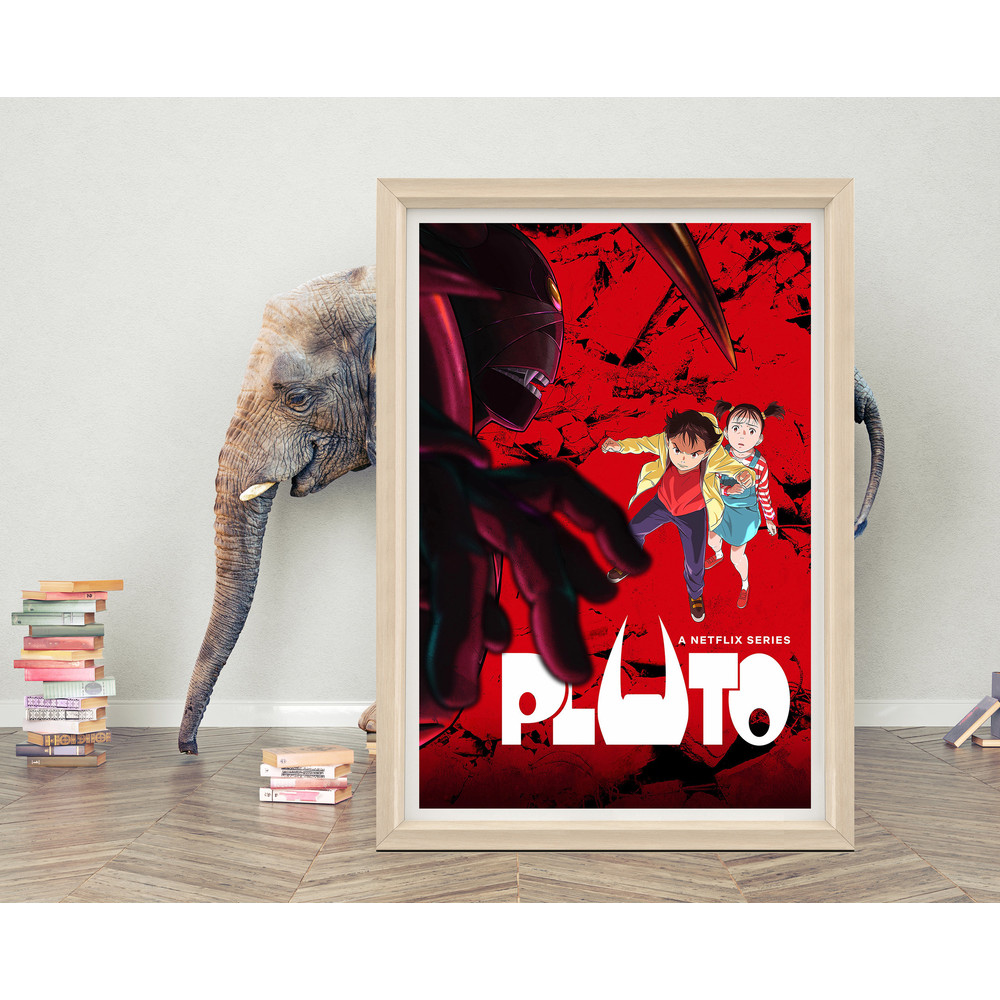 PLUTO (2023) Anime Poster Wall Art 2023 Minimalist Movie Poster High Quality Canvas Cloth Poster Classic Anime Poster Print.jpg