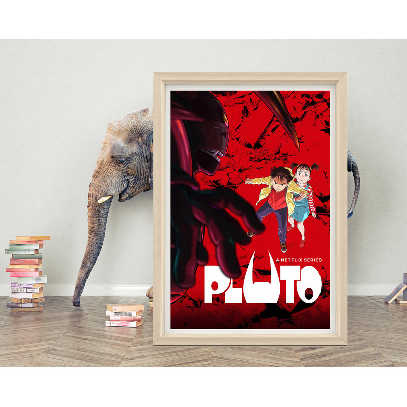 PLUTO (2023) Anime Poster Wall Art 2023 Minimalist Movie Poster High Quality Canvas Cloth Poster Classic Anime Poster Print.jpg