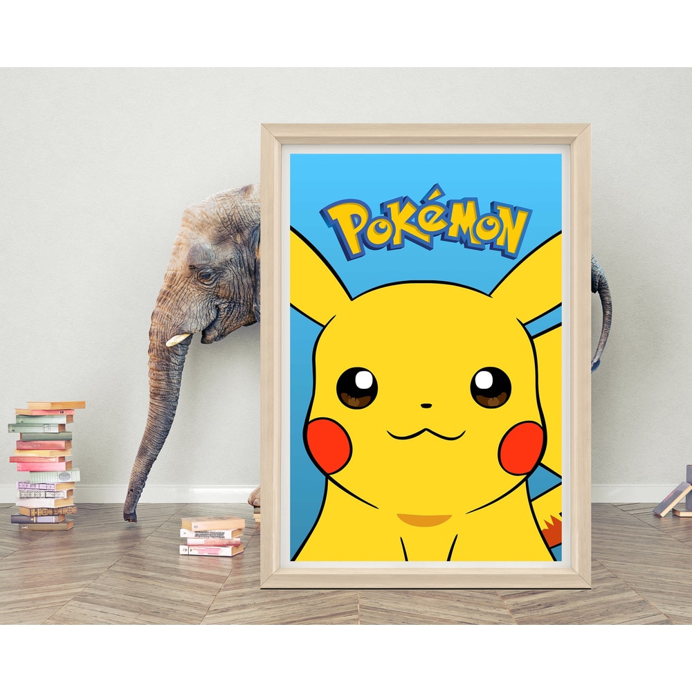 Pokémon Poster Wall Art 2023 Movie Poster High Quality Canvas Cloth Poster Pokémon Poster for Gift.jpg