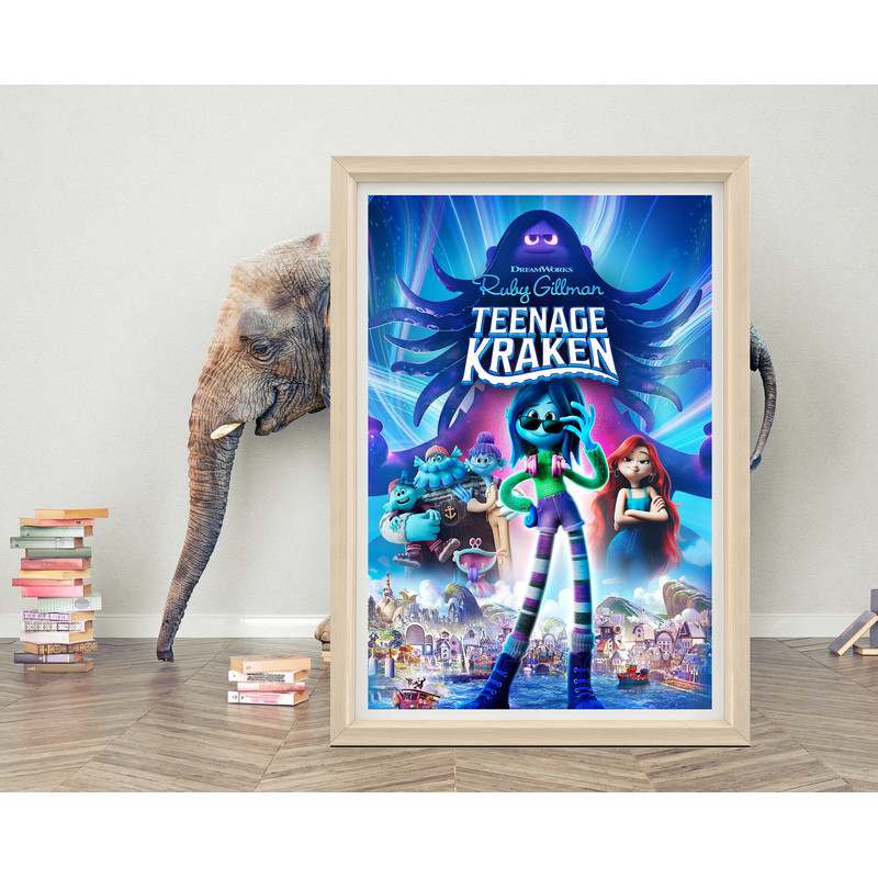 Ruby Gillman, Teenage Kraken (2023) Poster Wall Art High quality Canvas Cloth Ruby Gillman, Teenage Kraken Classic Poster Print.jpg