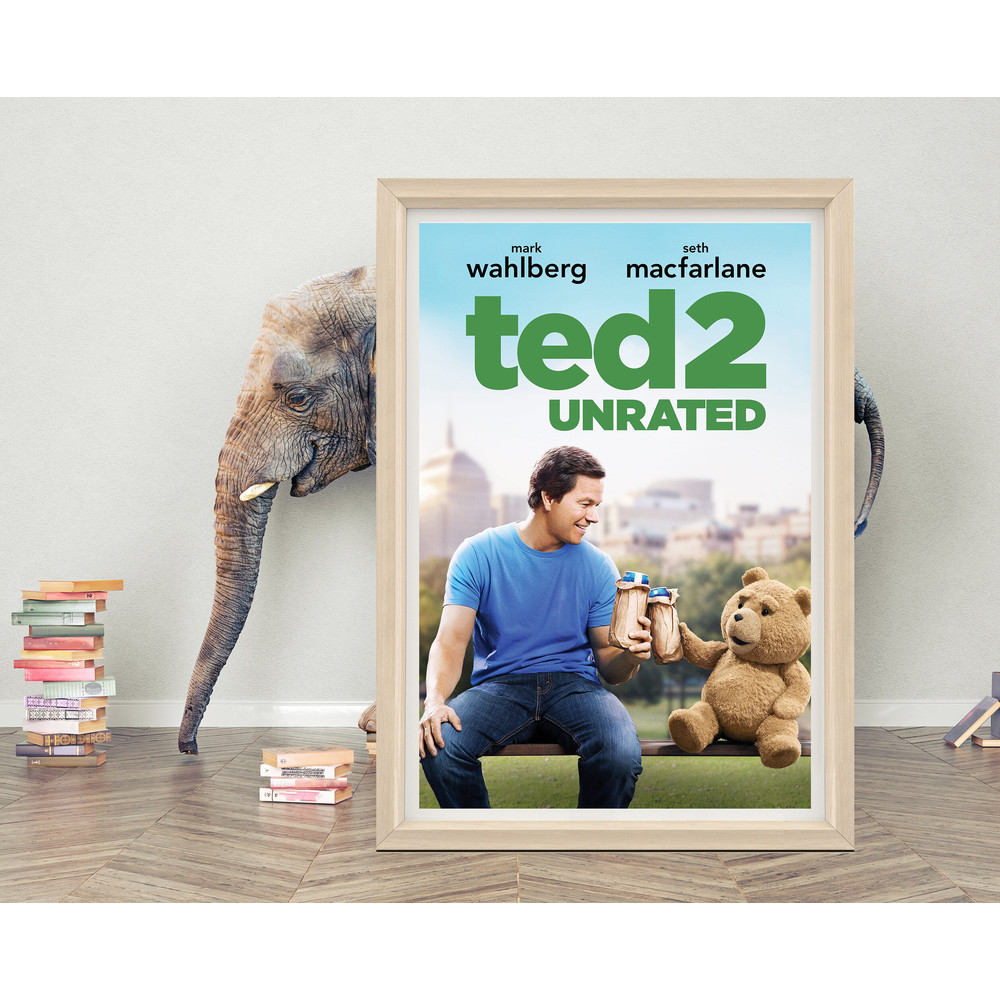 Ted 2 Movie Poster Wall Art High quality Canvas Cloth Ted 2 Classic Movie Poster Print.jpg