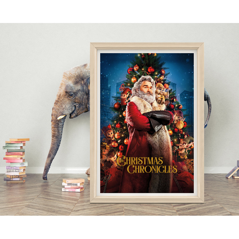 The Christmas Chronicles Movie Poster Print 2023 Minimalist Movie Poster High Quality Canvas Cloth Film Poster for Gift A1A2A3A4A5.jpg