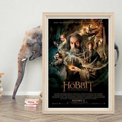 the hobbit the desolation of smaug poster wall art classic movie poster  high quality canvas cloth poster  the hobbit  p