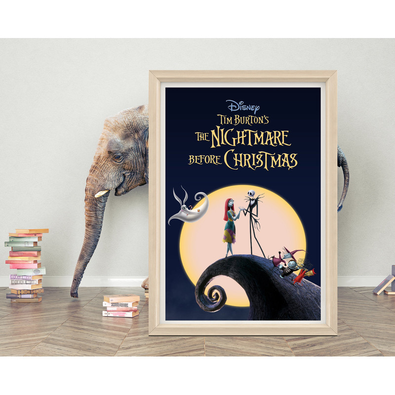 The Nightmare Before Christmas Movie Poster Wall Art 2023 Movie Poster High Quality Canvas Cloth Poster Anime Poster for Gift.jpg