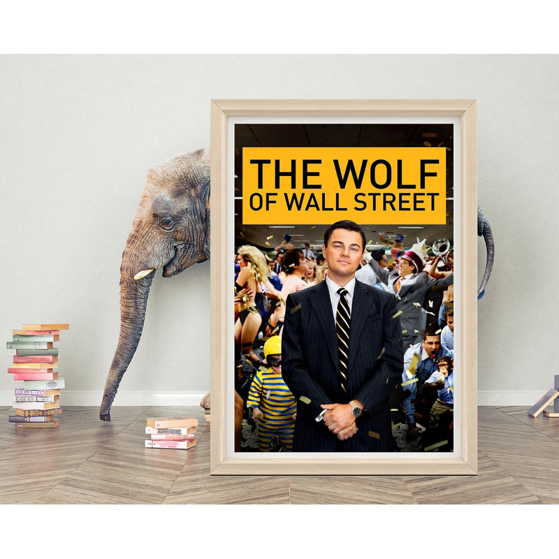 The Wolf of Wall Street Movie Poster Wall Art High quality Canvas Cloth The Wolf of Wall Street Classic Poster Print.jpg