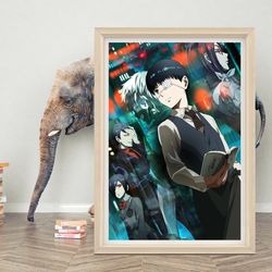 tokyo ghoul movie poster wall art 2023 movie poster high quality canvas cloth poster classic anime movie poster print