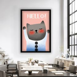 cute baby animals canvas nursery boho decor wall decor for kids room kids room wall art forest animals canvas for kids 2