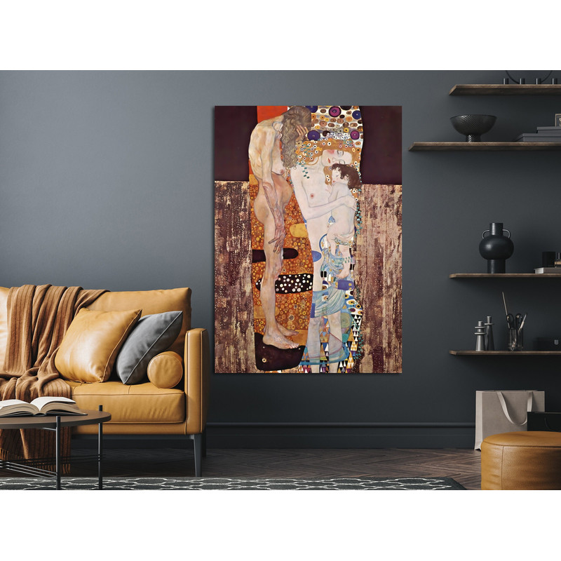 Framed Canvas Gustav Klimt - The Three Ages of the Woman (1905), Canvas Classical Paint Print Gustav Klimt, Restored Paints on Canvas.jpg