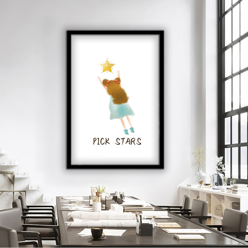 Girl nursery canvas painting, baby room decor, nursery canvas print, kids poster, cartoon kids painting 2.jpg