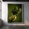 Green angel woman canvas, green nude woman wall art, nude woman poster.jpg