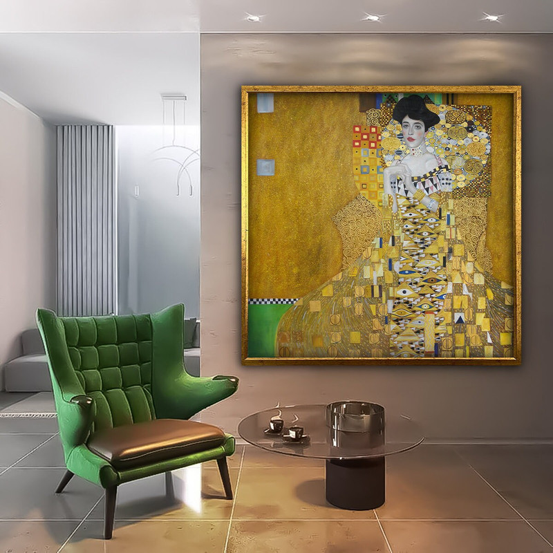 Gustav Klimt Canvas, Emilie, Adele and other Golden Women Print, Gustav Klimt Wall Art, Gustav Klimt's Portrait of Adele Bloch-Baue.jpg