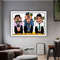 I didn't see, I didn't hear, I don't know canvas painting, 3 monkeys canvas print, 3 monkeys funny home decor, monkey canvas wall art.jpg