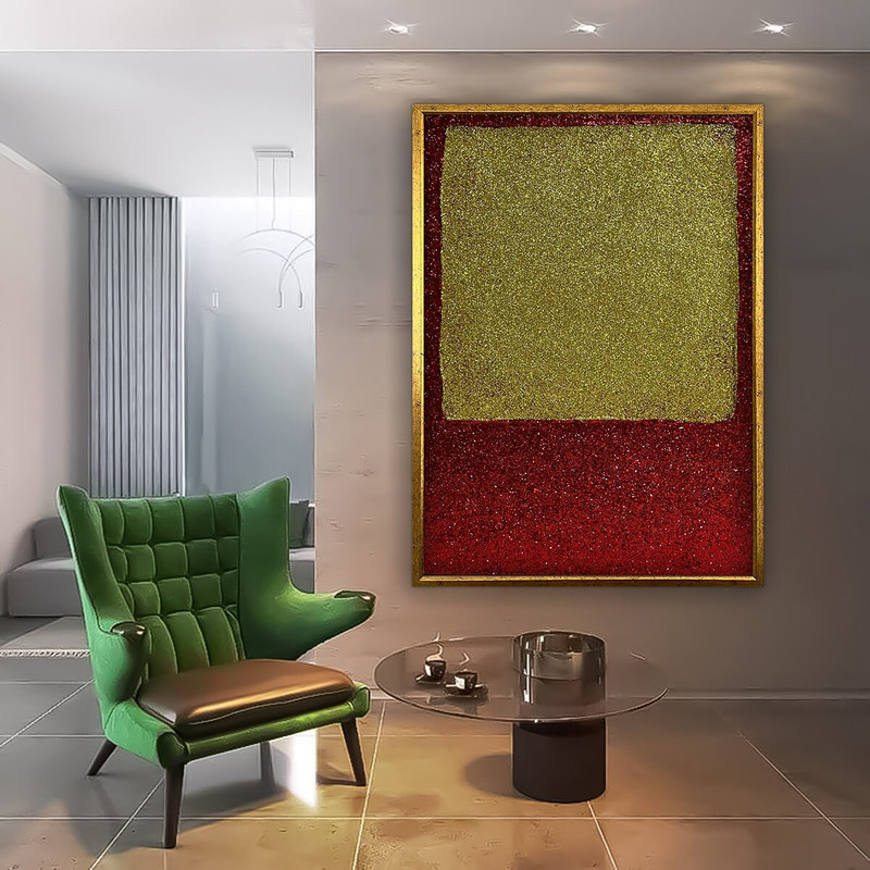 Mark Rothko Canvas Art Reproduction, Rothko Reproduction, Abstract Canvas Wall Art, Modern Art Expressionism Painting, glitter textured art.jpg