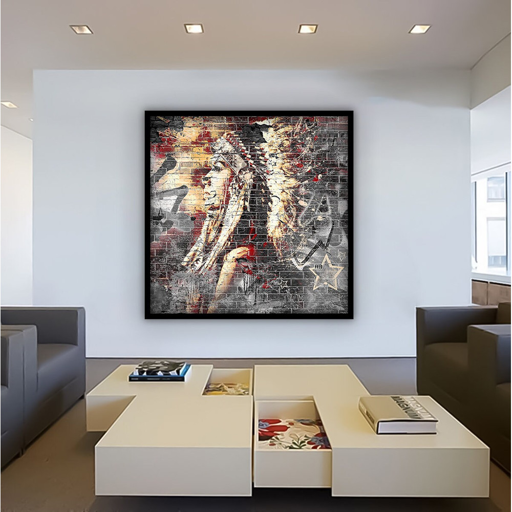 Native American girl canvas, abstract american woman painting, abstract wall art, Native American abstract wall art,woman painting,woman art.jpg