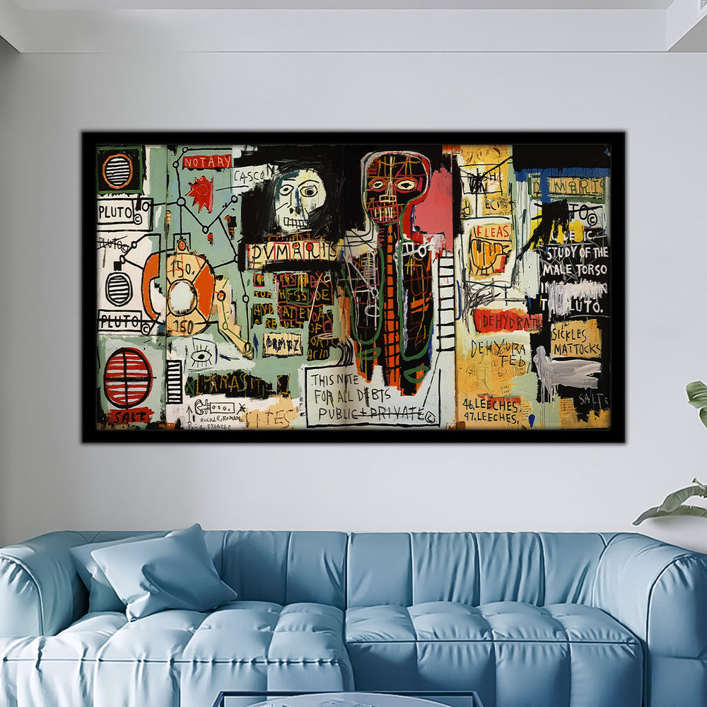 Notary Street Art Canvas, Jean Michel Framed Canvas, Urban Graffiti Print, Michel Graffiti Art Home Decor, Off, Michel art print, Urban Art.jpg