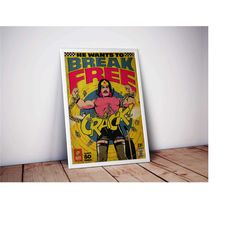 freddie mercury: break free | comic posters |