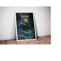 bioshock 2, gaming posters, 4 colors, video game