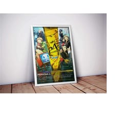 persona 4 poster, gaming posters, 4 colors, video